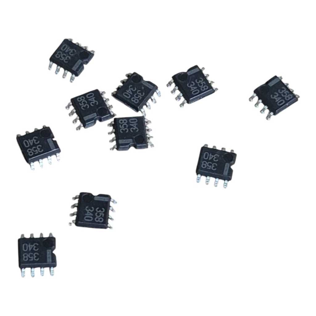 Kit com 10 peças Circuito Integrado Lm358 Smd Soic-08 Nec — imagem 2 de 2