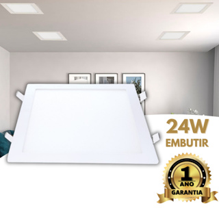 Plafon Painel Led Embutir Quadrado 25w 30x30 Slim Luz Branco frio Bivolt em Oferta na Shopee