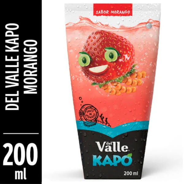 kit 10 sucos Kapo Del Valle Uva Caixinha Lanche Kids
