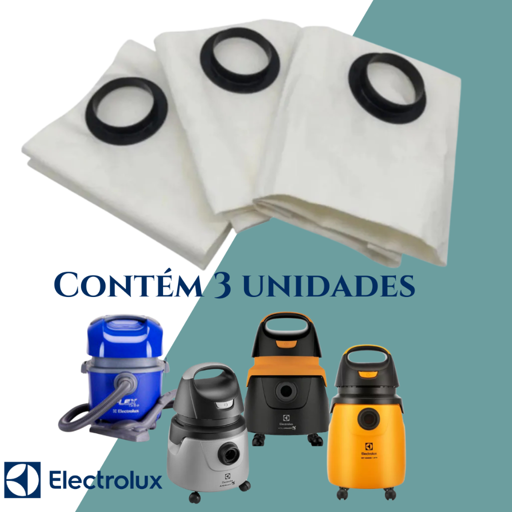 Saco Descartavel para Asp. De Pó Electrolux Compativel com Mod. Flex ,  Flex 1400, Acqua Power, A10N1