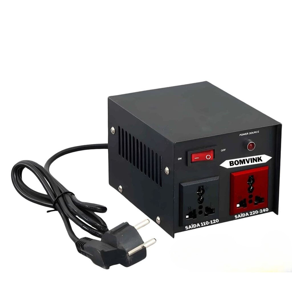 Transformador Premium 1000VA / 2000VA Bivolt para Conversão Precisa entre Tensões de Entrada e Saída