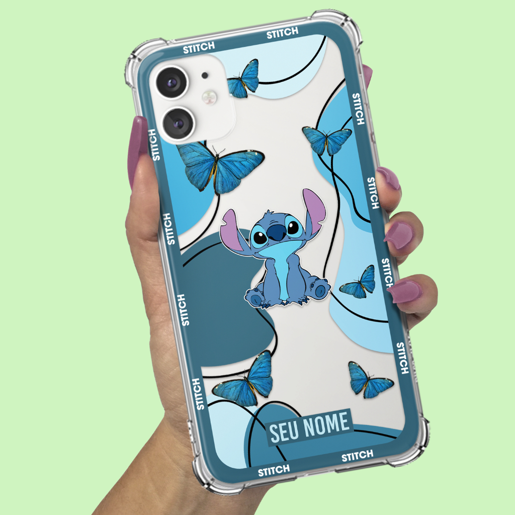 Capa Capinha para Samsung Galaxy S20 S21 S22 S23 S24 S25 FE PLUS ULTRA Anti-impacto Anti queda Personalizada Stitch 26