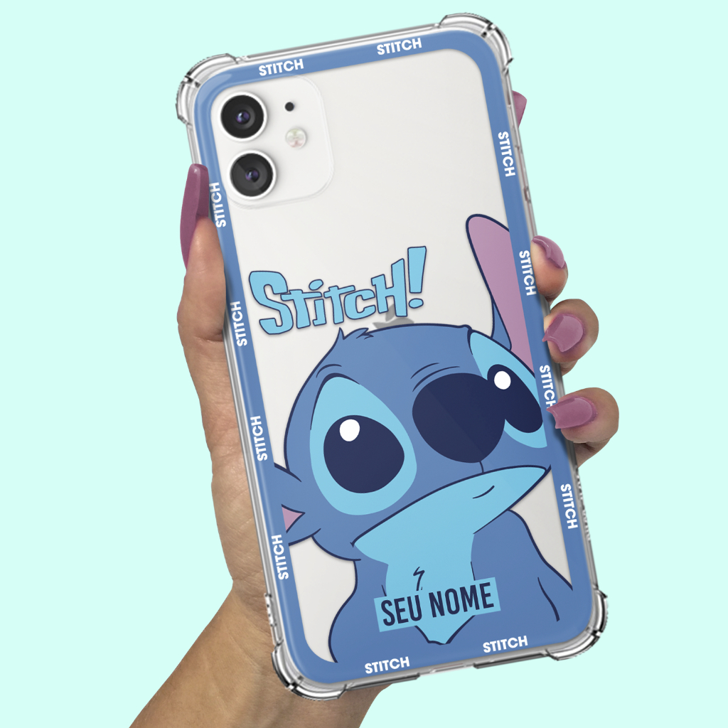 Capa Capinha para Samsung Galaxy S20 S21 S22 S23 S24 S25 FE PLUS ULTRA Anti-impacto Anti queda Personalizada Stitch 23