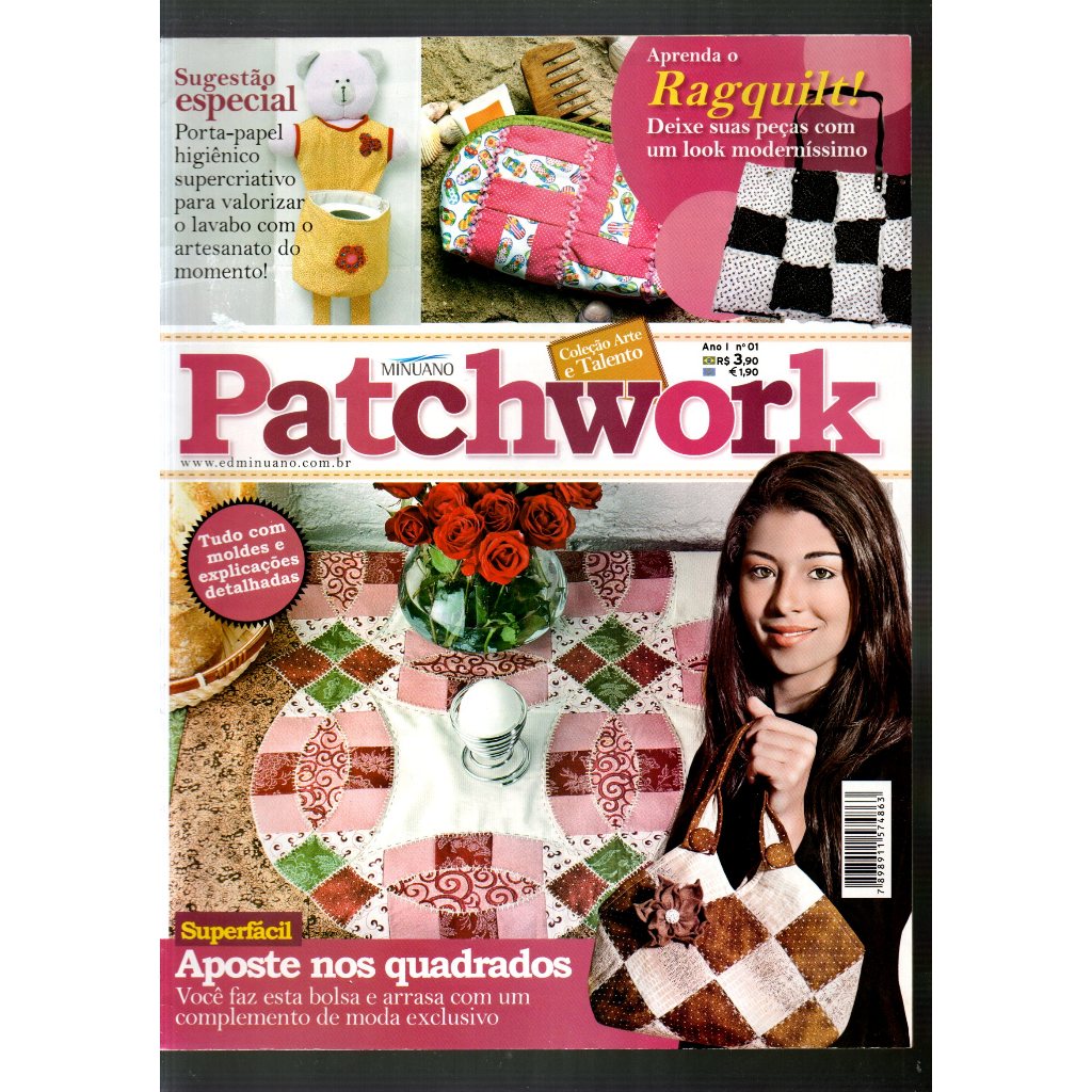 Revista Patchwork, Coleção Arte E Talento, Ano 1, N 1
