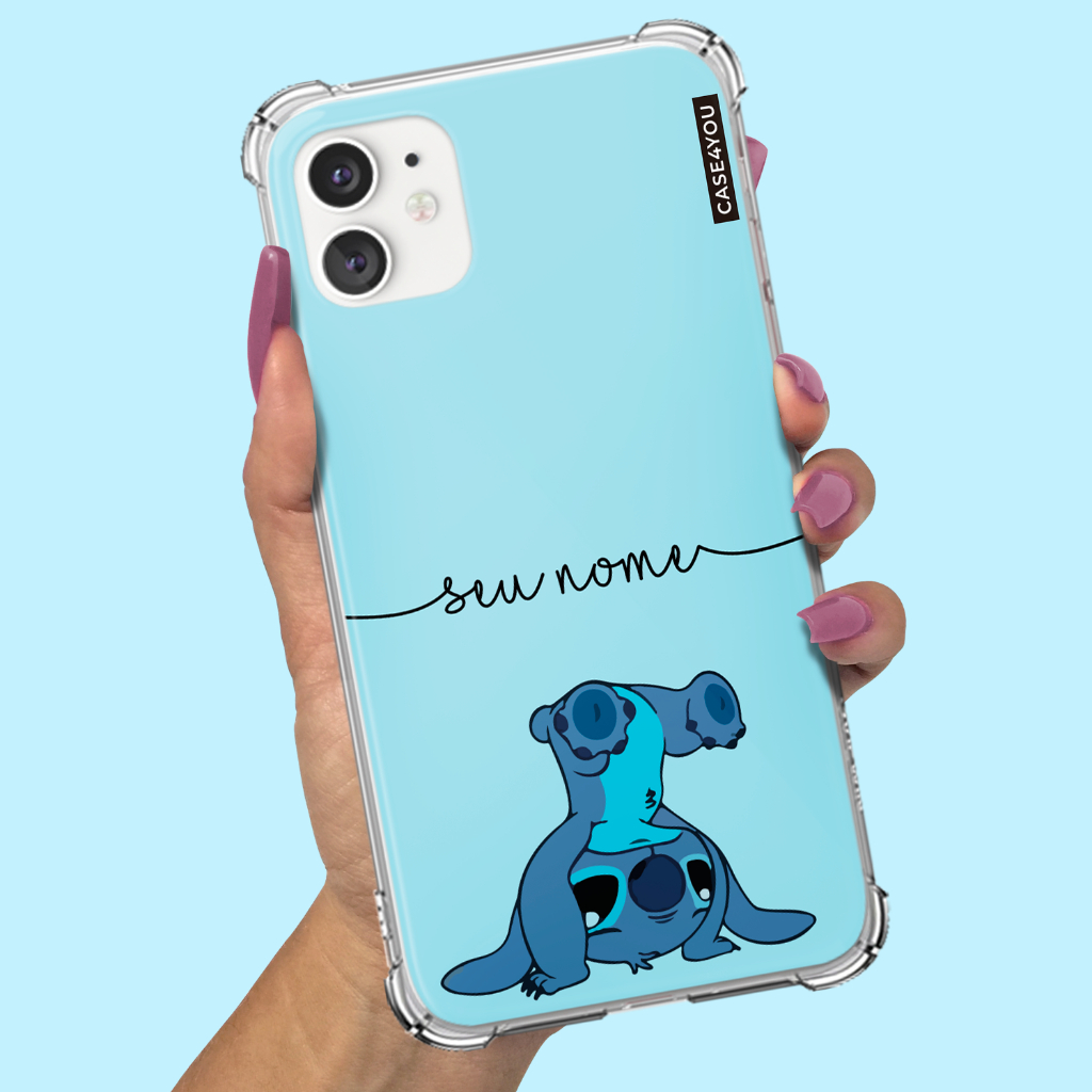 Capa Capinha para Samsung Galaxy S20 S21 S22 S23 S24 S25 FE PLUS ULTRA Anti-impacto Anti queda Personalizada Stitch 1