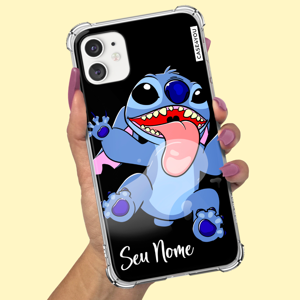 Capa Capinha para Samsung Galaxy S20 S21 S22 S23 S24 S25 FE PLUS ULTRA Anti-impacto Anti queda Personalizada Stitch 7