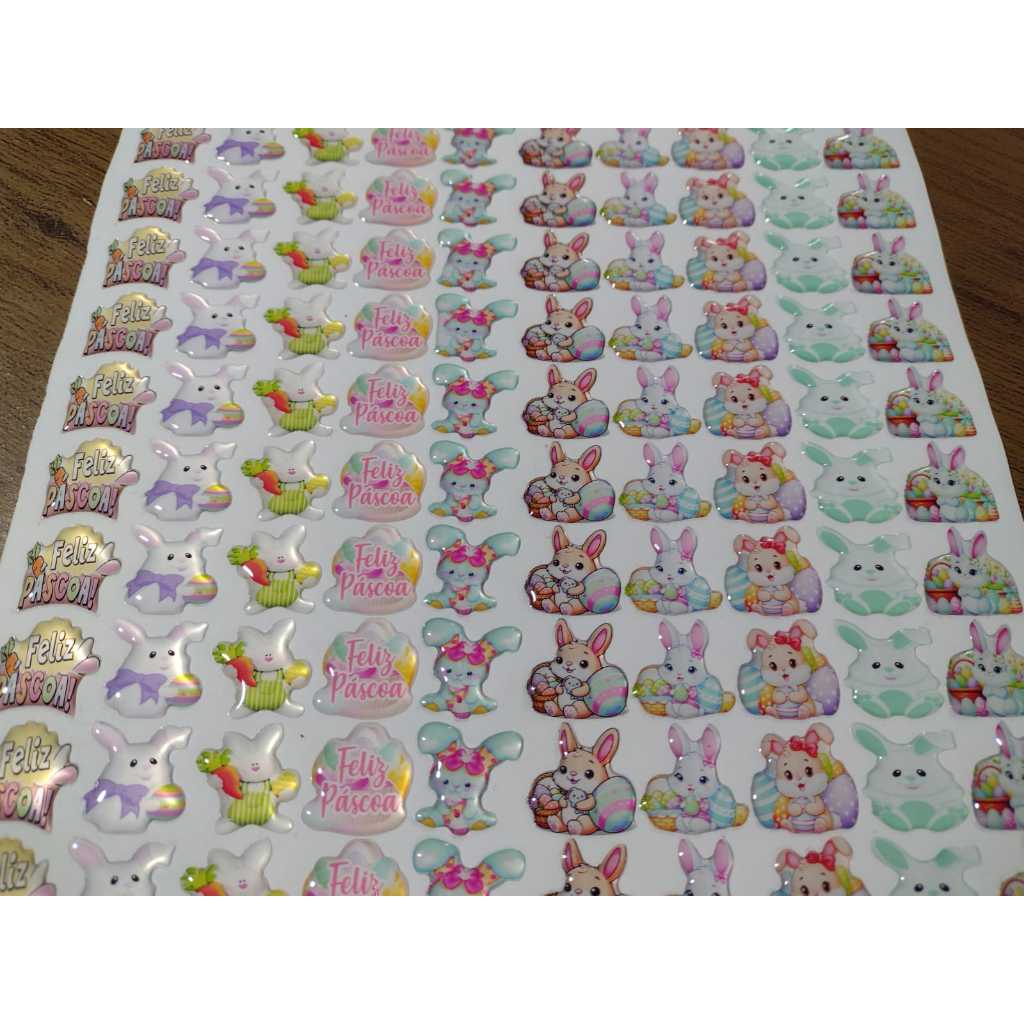 ADESIVOS RESINADOS TEMA PÁSCOA PARA ENFEITE DE LAÇOS REF-99 em Oferta na Shopee