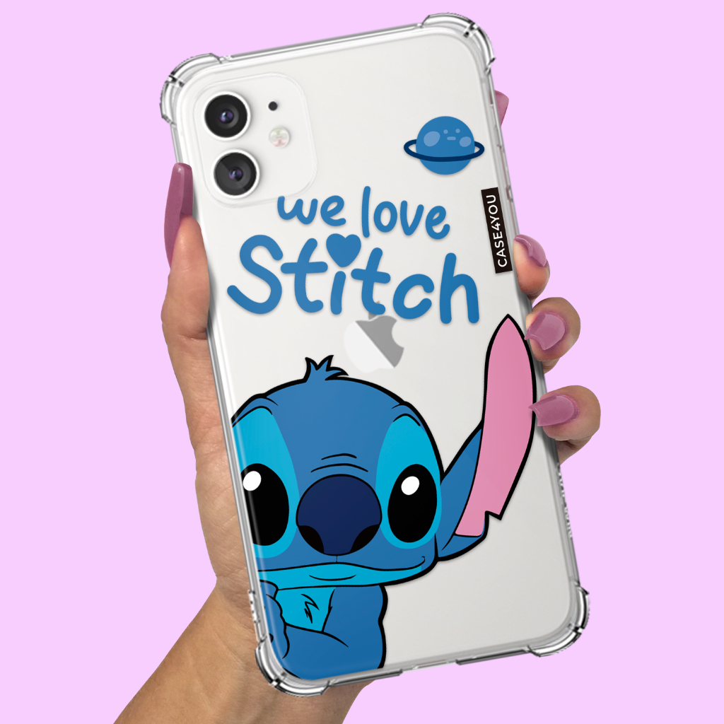 Capa Capinha para Samsung Galaxy S20 S21 S22 S23 S24 S25 FE PLUS ULTRA Anti-impacto Anti queda Personalizada Stitch 19