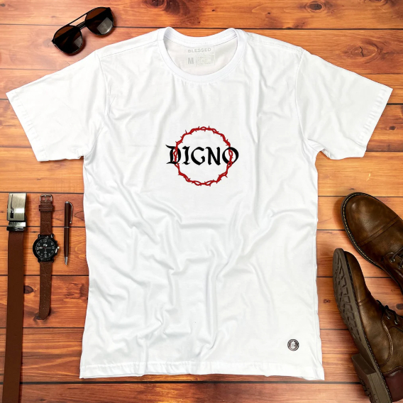 Camisetas Masculina Estampada Digno Verão Tecido Premium 100% Algodão