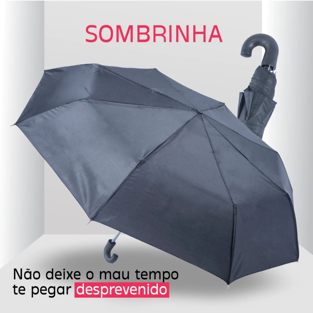 Sombrinha Guarda Chuva Masculina Feminina Dobrável Portátil Prática
