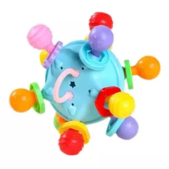 Mordedor Chocalho Massageador Terapêutico Em Silicone, Bebê Infantil Colorido Brinquedo