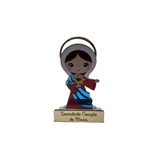 Imagem Infantil totem Católicos Imaculado Coração De Maria 12cm em Oferta na Shopee