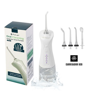 Irrigador Oral Portátil – Recarregável – Limpeza Bucal – Polar em Oferta na Shopee