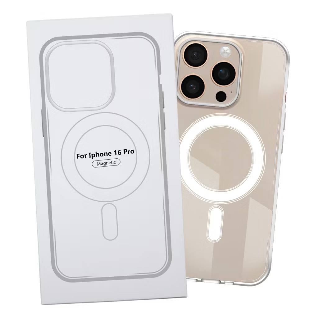 Capa Capinha Transparente Magsafe Magnética Anti Impacto TPU PC Case Para IPhone 16 PRO