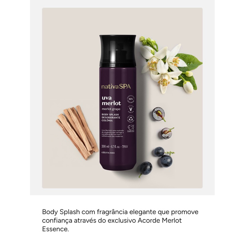 Lançamento Linha Uva Merlot Nativa SPA O Boticario