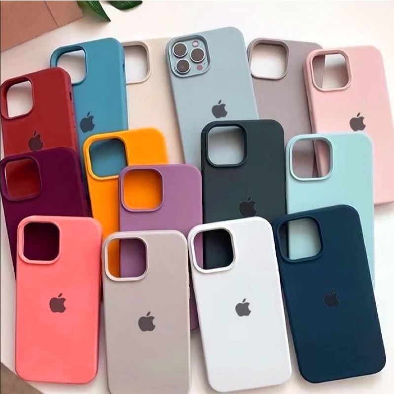 Capa de celular de silicone líquido de veludo de alta qualidade para iPhone 15 15 Pro 15Plus 15 ProMax Baby Skin Feeling em Oferta na Shopee