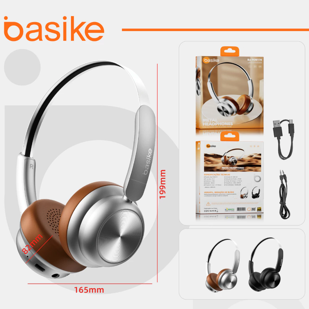 Basike Fone De Ouvido Headset Gamer Pc Computador Vídeogame P2 cabo BA-FON174