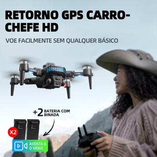 Drone profissional com câmera HD grande angular 1080P estabiliza os voos em Oferta na Shopee