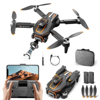Drone GT5 Profissional - Câmera HD WiFi FPV, 2 Baterias, 200m Alcance, Obstáculo 360°