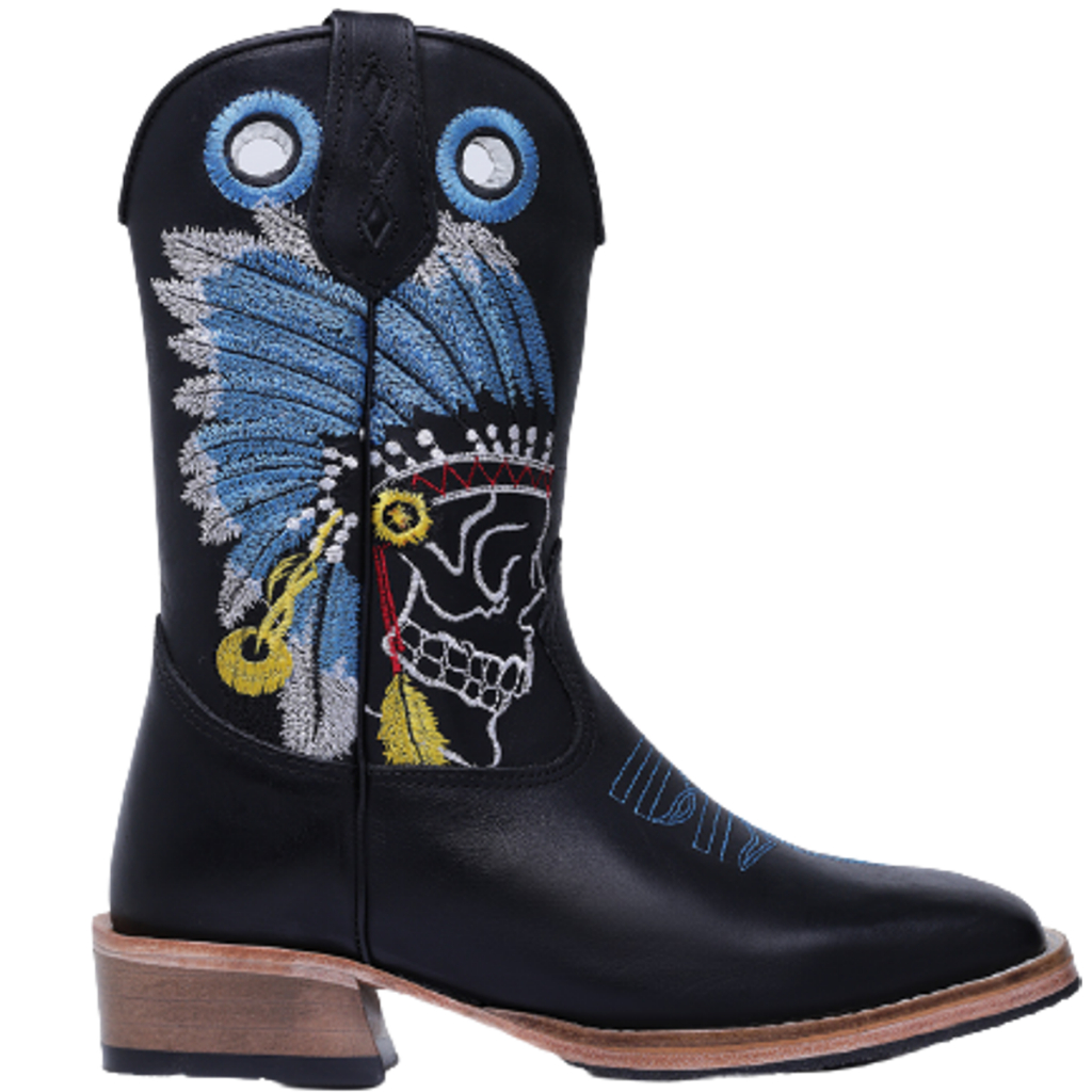Bota Masculina CouroTexana Carrapeta Bordada Sola Couro Country Montaria