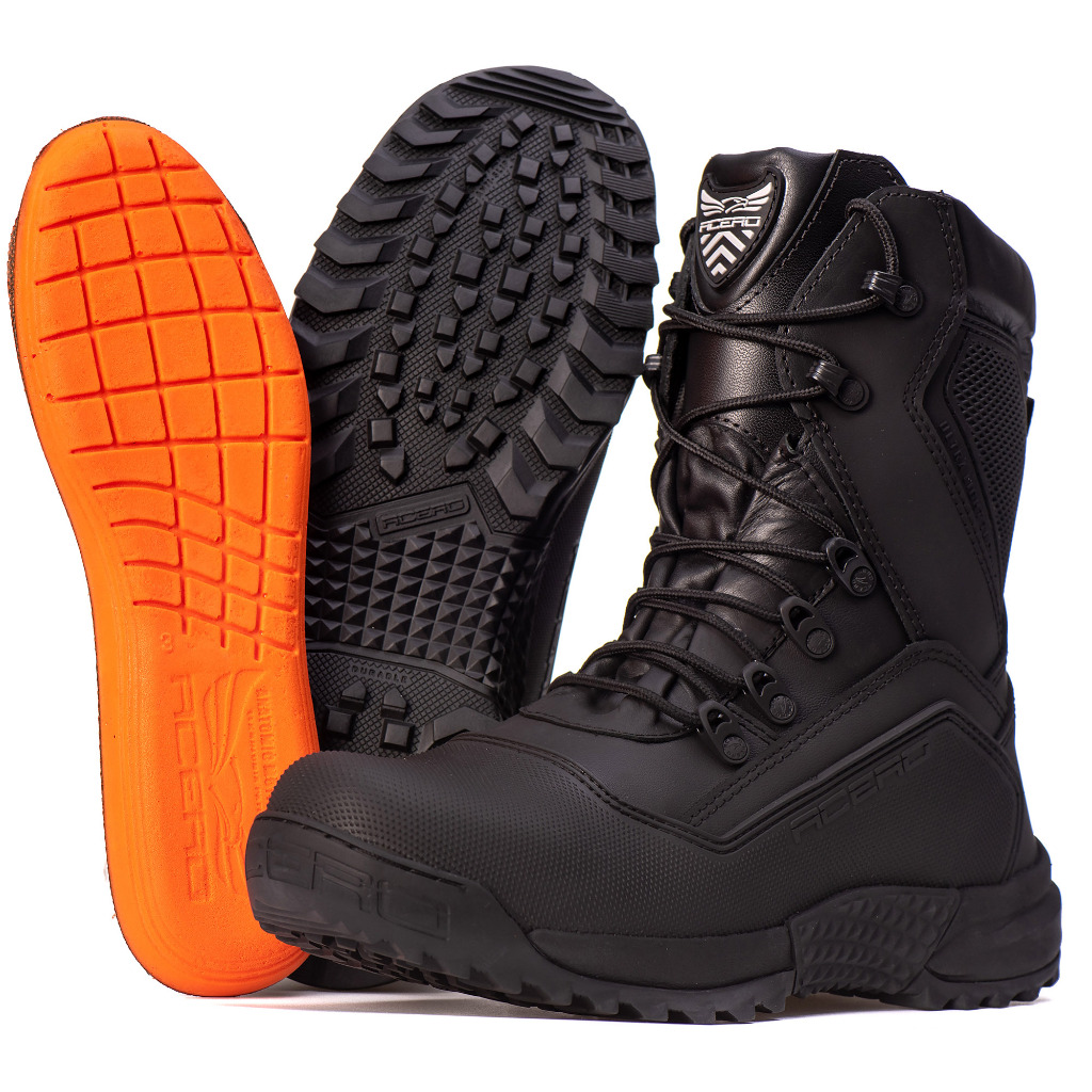 Melhores Botas Táticas Acero Titanium Preta Ultra Leve Respirável Co Ortável e Resistente Airsoft Treinamento Resgate
