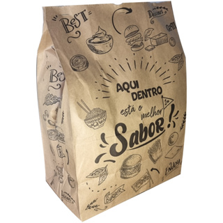Saco Kraft SOS M 20x30x12 50/100/250 Promoção em Oferta na Shopee