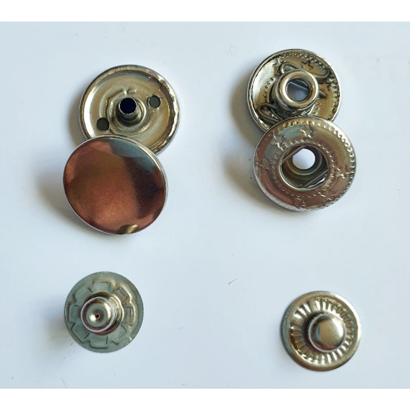 Botao de pressao colchete  niquelado 15mm tic tac kit 25,50 100 e 200 pecas