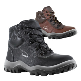 Bota de Amarrar Botina de Segurança EPI Safetline Miura bico PVC CA 12783 em Oferta na Shopee