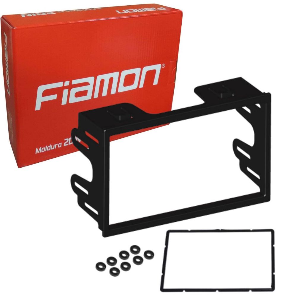 Moldura 2 din Painel Fiamon Multimídia Dvd Mp5 7 polegadas VW Golf Polo Fox Bora Passat Fiesta Ecosport