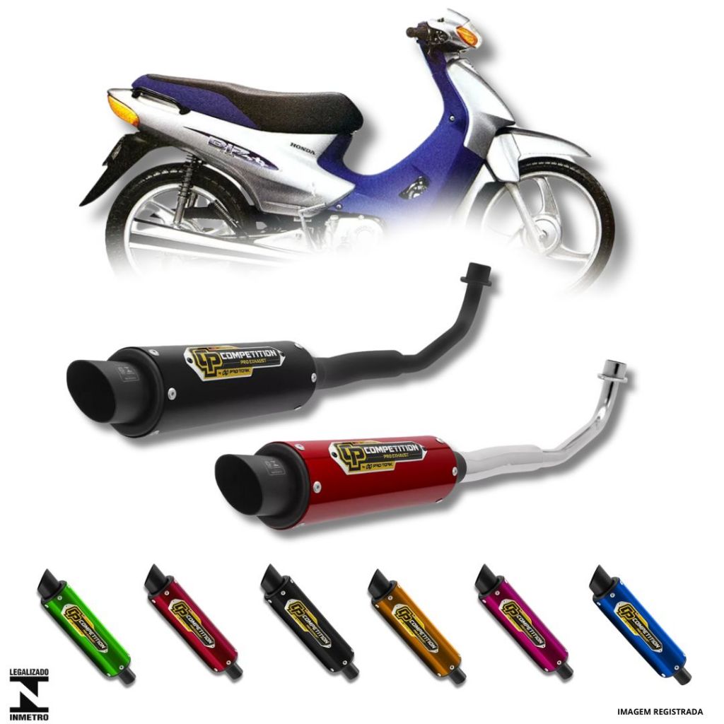 Escapamento Esportivo Para Biz 100 1998 1999 2000 2001 2002 2003 2004 2005 Competition Pro Tork Novo em Oferta na Shopee