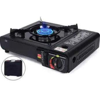 Mini Fogão/ Fogareiro Portátil Camping Com Maleta
