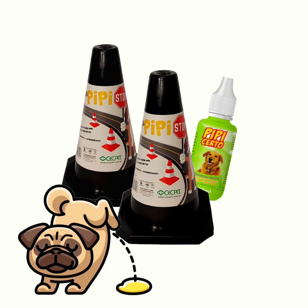 Kit 2 Postinho Cone Educador Sanitário Pet Xixi Promoção + Pipi Certo Xixi facil em Oferta na Shopee