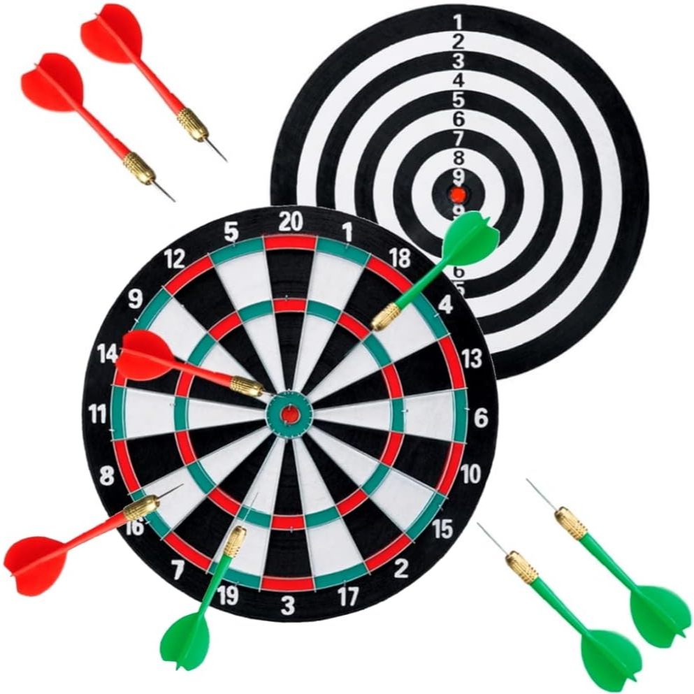 Jogo de Dardos 2 em 1 Com Alvo de 30cm - Art Game