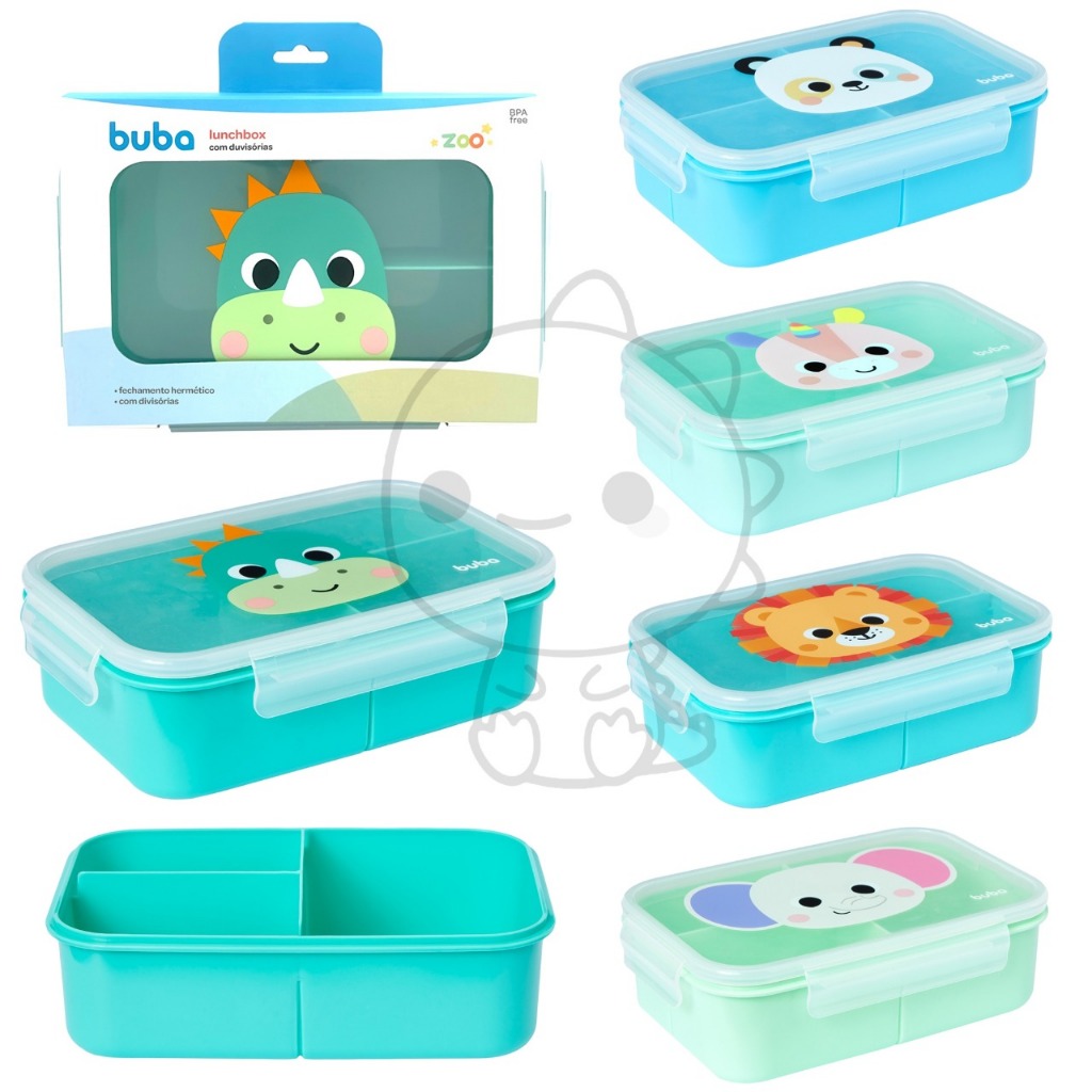 Lunchbox Buba Potinho Marmita Infantil Com divisorias buba