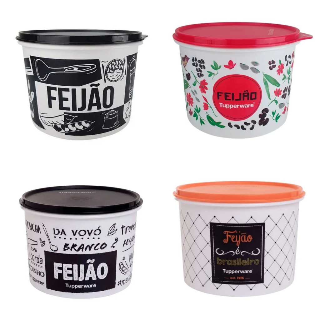 Tupper Caixa de Mantimento Feijão - Tupperware