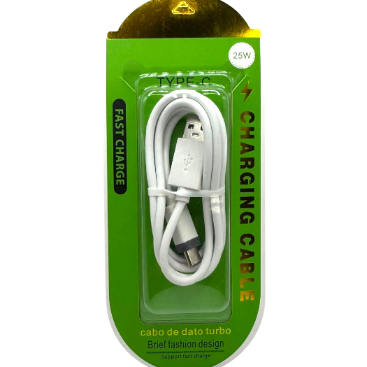 Cabo USB Carregador CMTTC TIPO C TYPE C 1 Metro Carregamento Rapido Resistente Android e Iphone
