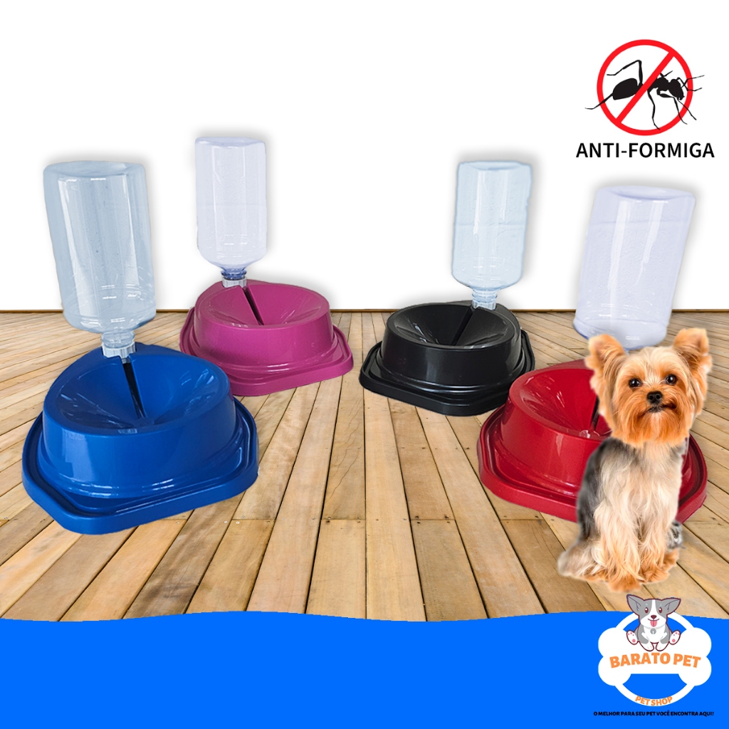 Bebedouro Pet Automatico Para Caes E Gatos Anti-Formiga 1 Litro