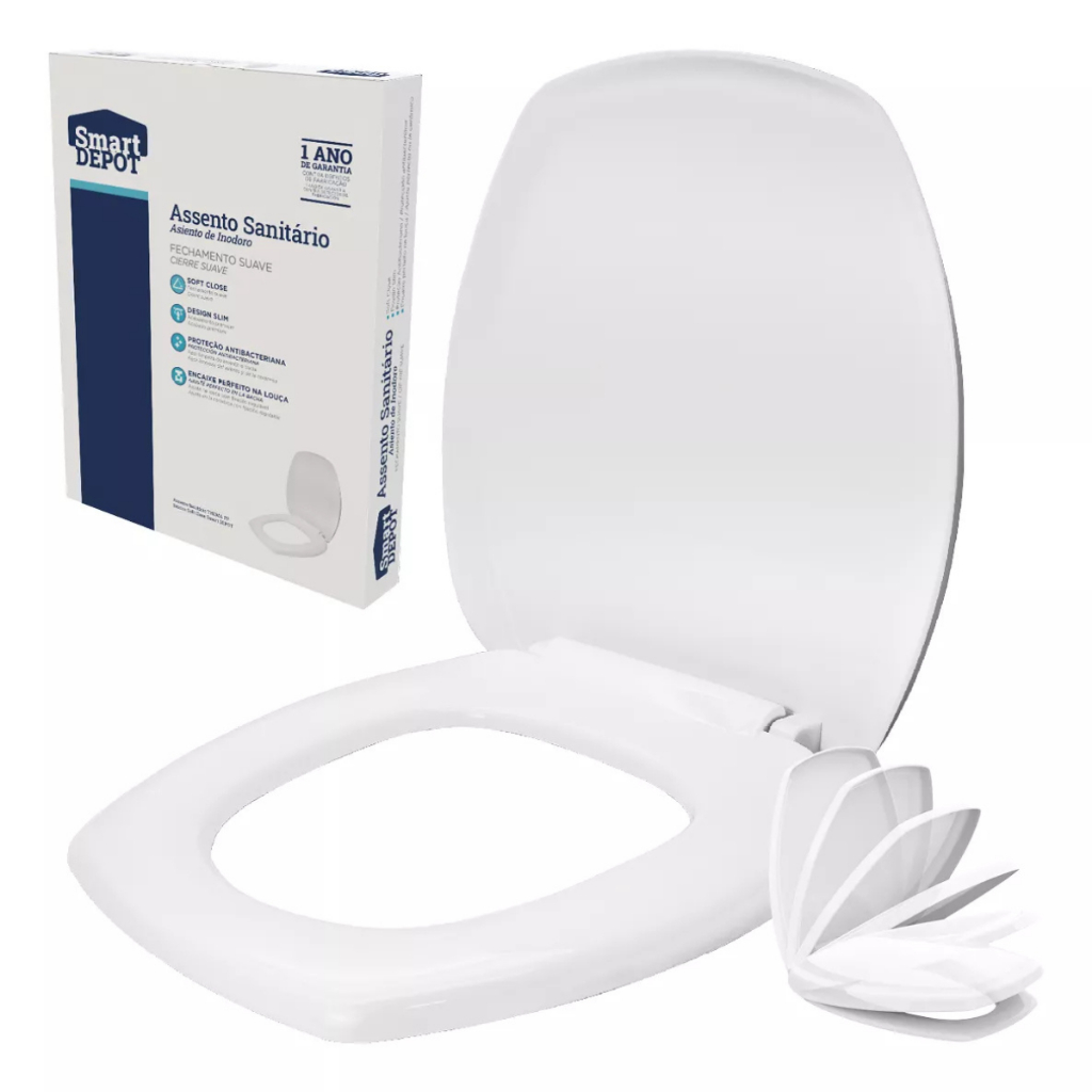 Assento Vaso Sanitário Soft Close E Click Thema Smart Depot