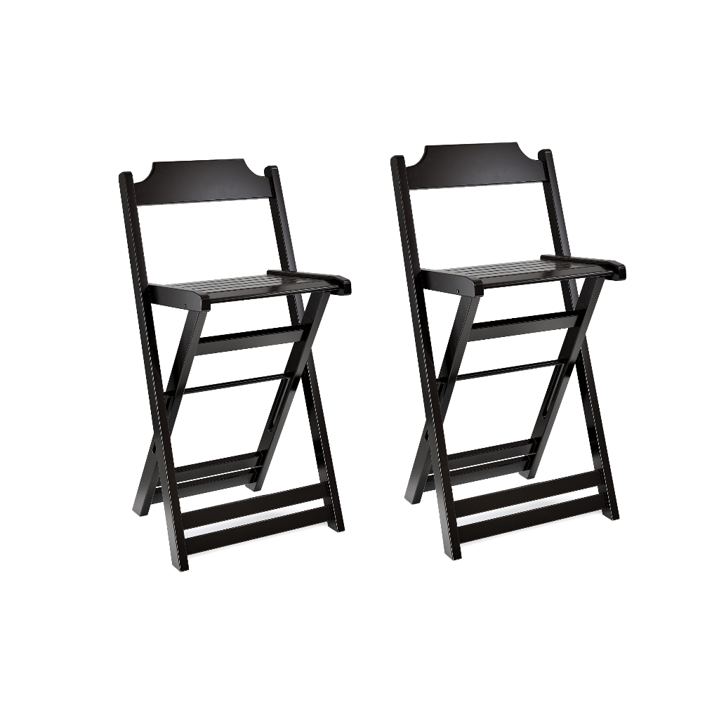 Kit 2 Banquetas Dobrável Alta Para Balcão De Bar em Oferta na Shopee