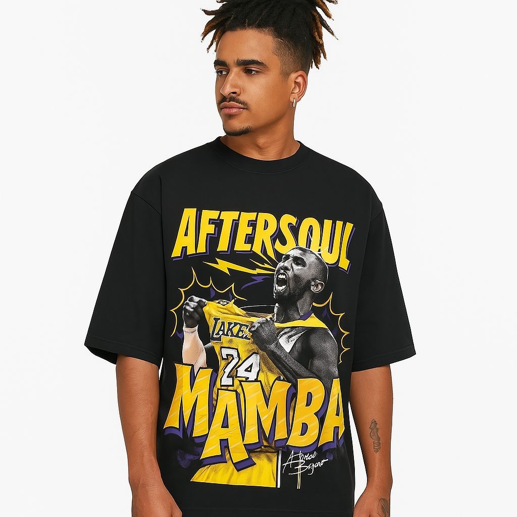 Camiseta AfterSoul Oversized | Streetwear | Kobe Bryant | Lakers | NBA | 100% Algodão | Plus Size