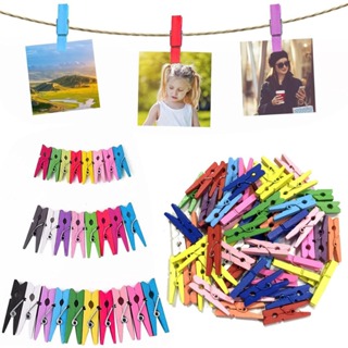 Mini Pregador de Madeira Colorido 2,5 cm - 200 Unidades + Fio de Juta Natural 10 m - Para Artesanato em Oferta na Shopee