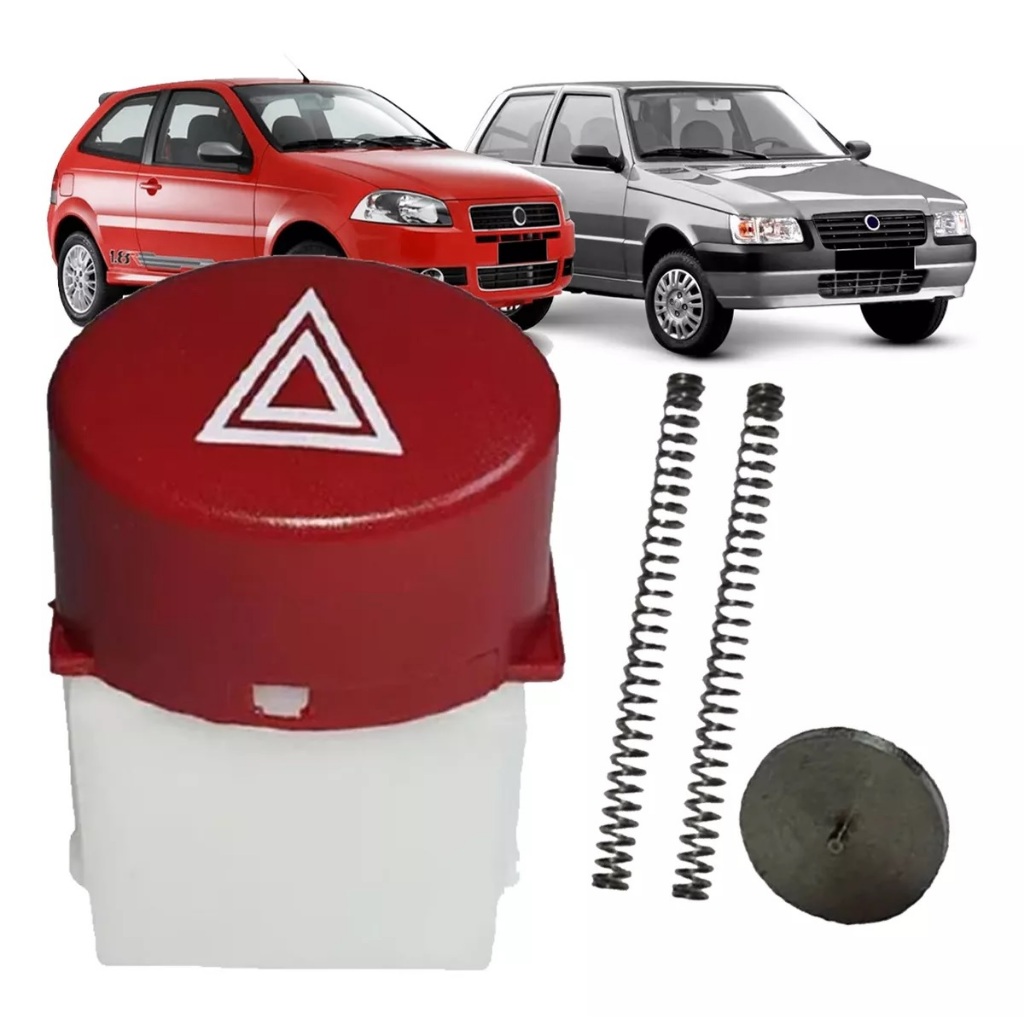 Botão Pisca Alerta Chave Pálio Siena Strada Uno Fiorino 2004 A 2013 em Oferta na Shopee