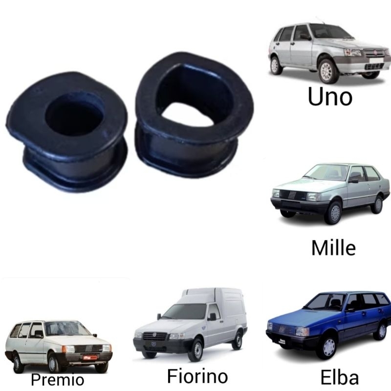 Kit Buchas Caixa de Direção mecânica Uno, Mille, Premio, Elba, Fiorino em Oferta na Shopee