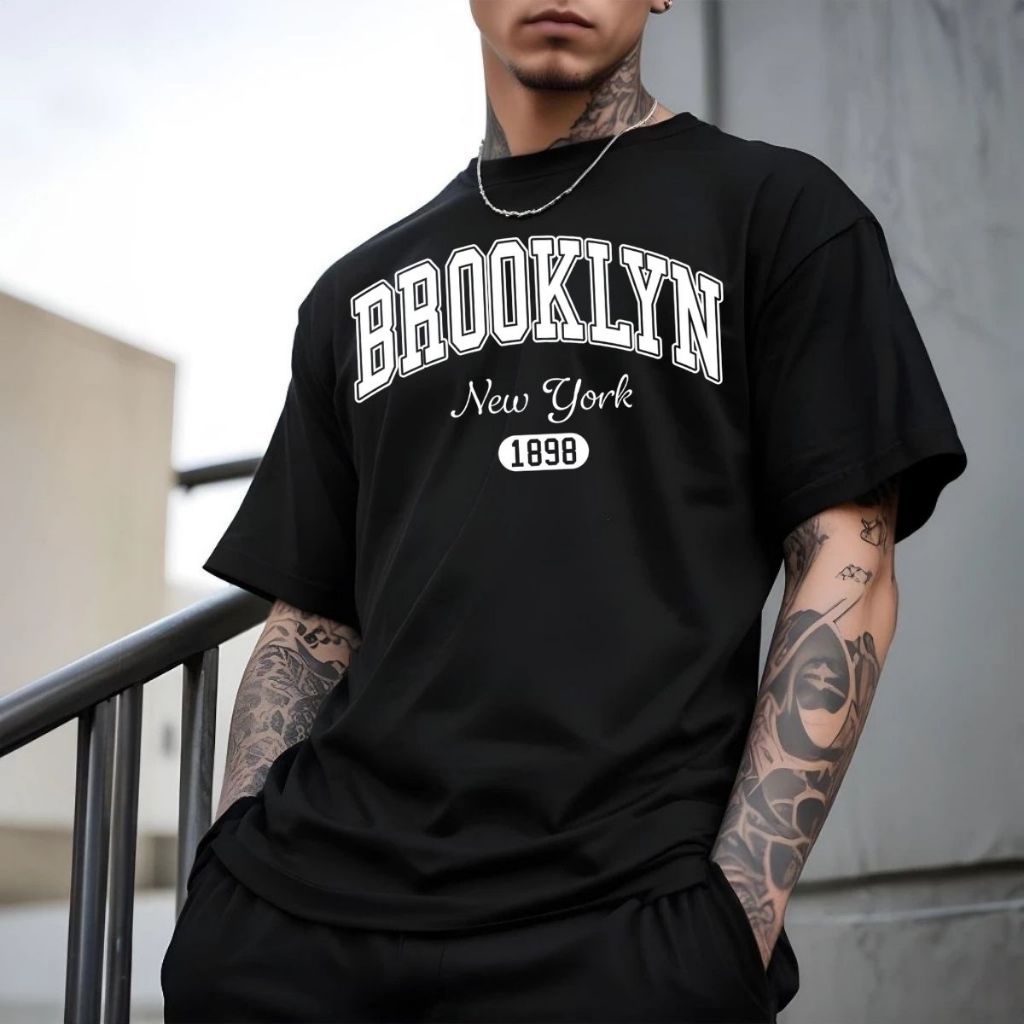 Camisa Basica Masculina Brooklyn Camiseta Streetwear  Lançamento