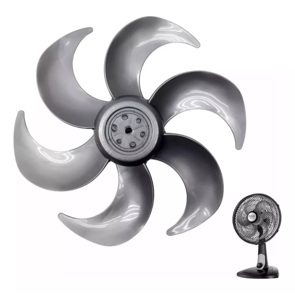 Helice Mondial Original 6 Pas 30cm Prata Ventilador