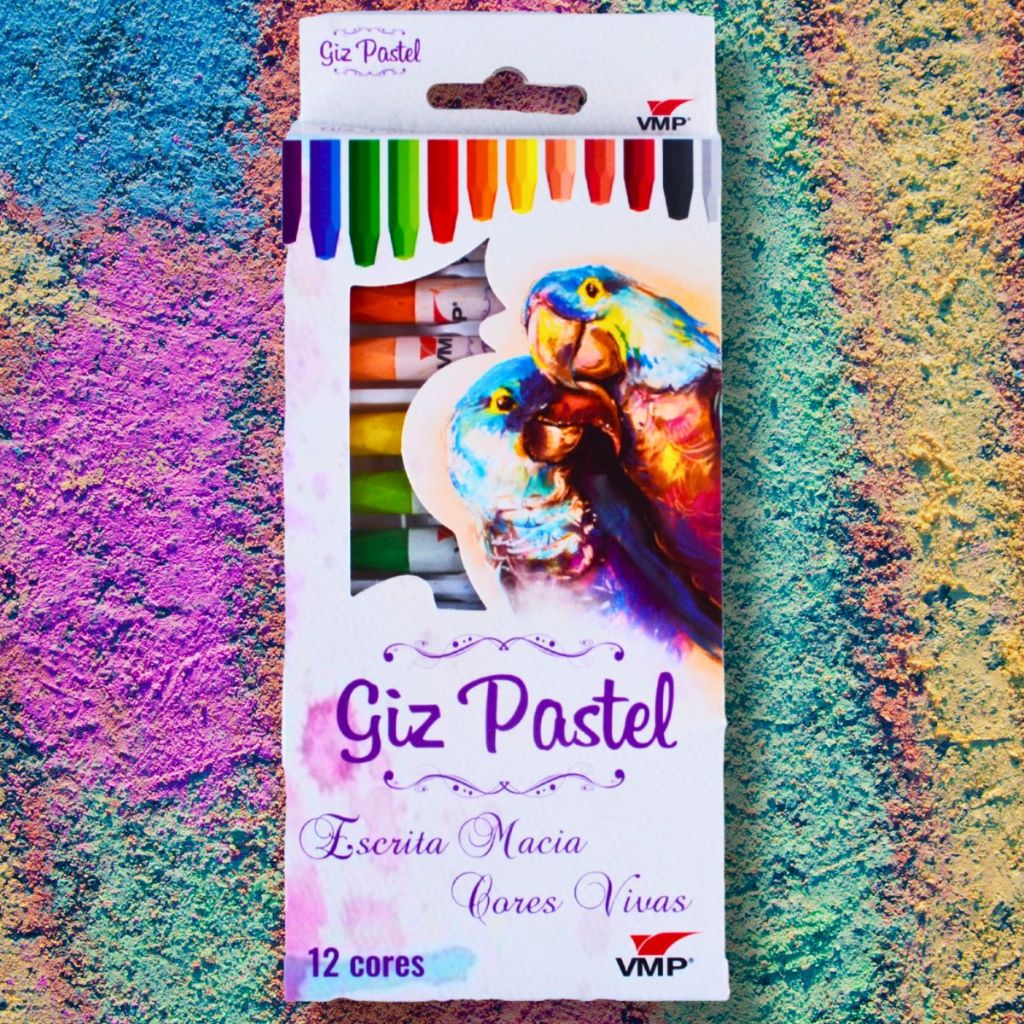 Giz Pastel Seco 12 Cores Macio Escrita Macia Cores Vivas Desenho Colorir Arte Desenhar em Oferta na Shopee