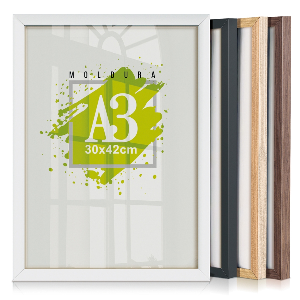 Quadro Moldura A3 30x42 Porta Retrato Com Vidro Certificado em Oferta na Shopee