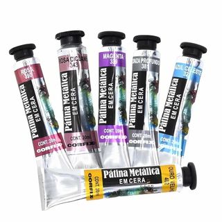 Patina Metálica em Cera Corfix 20ml - Ideal Para Quem Deseja Acrescentar Efeito Metálico