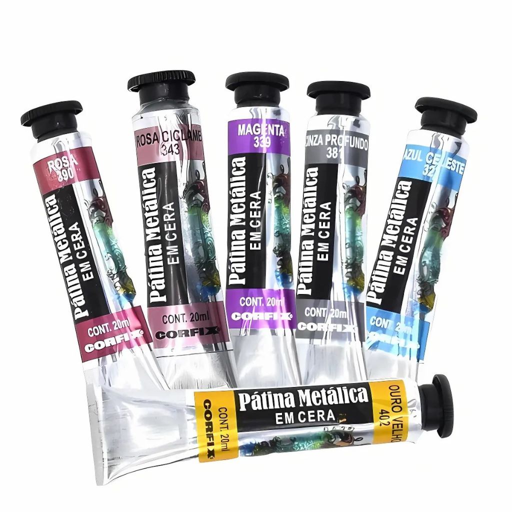 Pátina Metálica em Cera Corfix 20ml 88020 - Para Efeitos Decorativos em Oferta na Shopee