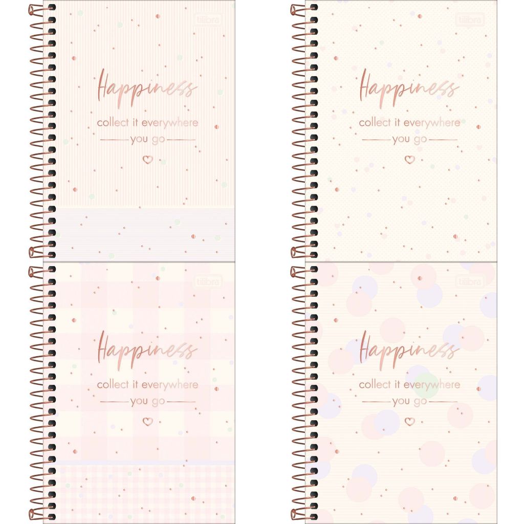 Caderneta Espiral 1/8 Soho 80 Folhas Pautadas 11 x 15,4 cm  - Tilibra